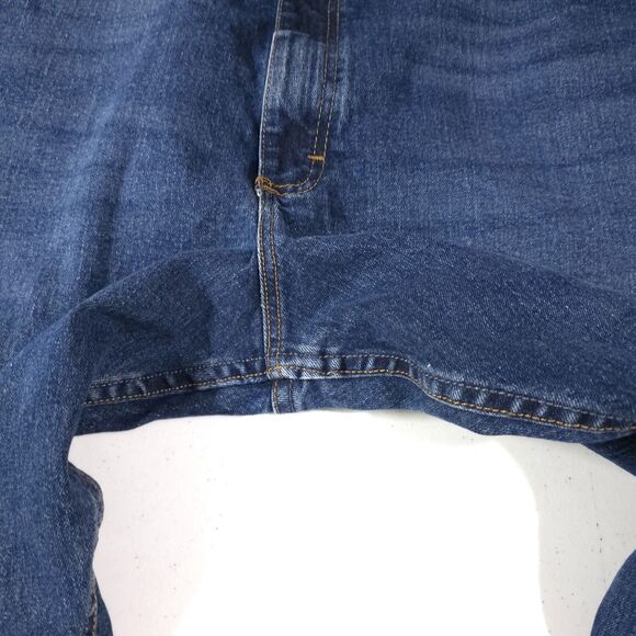 Bootcut Relaxed Fit Jeans Mens 48x30 Med Wash High Rise Stretch Comfort Western - Picture 14 of 16